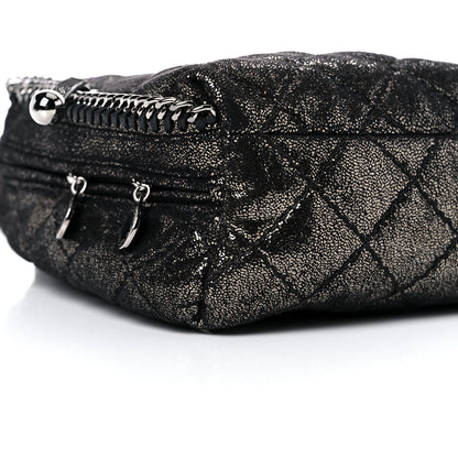 Stella McCartney Metallic Shaggy Deer Quilted Mini Falabella Backpack 8 of 9