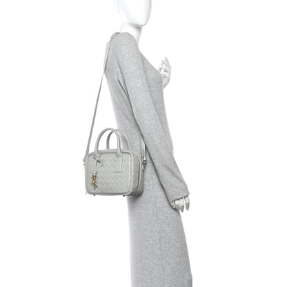 Bottega Veneta Lambskin Intrecciato Small Getaway Agate Grey 2 of 9