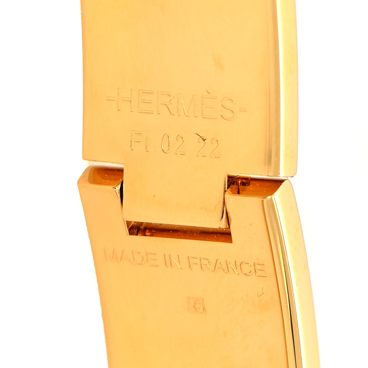 Enamel Narrow Clic Clac H Bracelet PM White