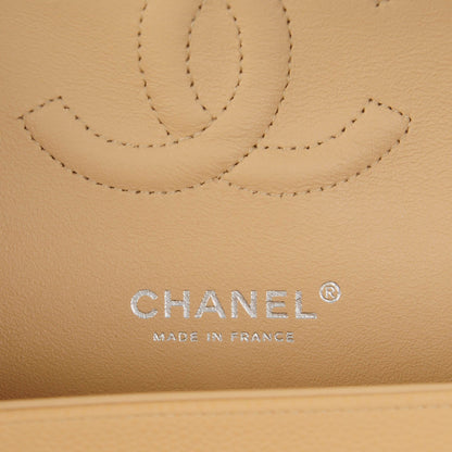 Chanel Caviar Quilted Medium Double Flap Beige Clair 6 of 9