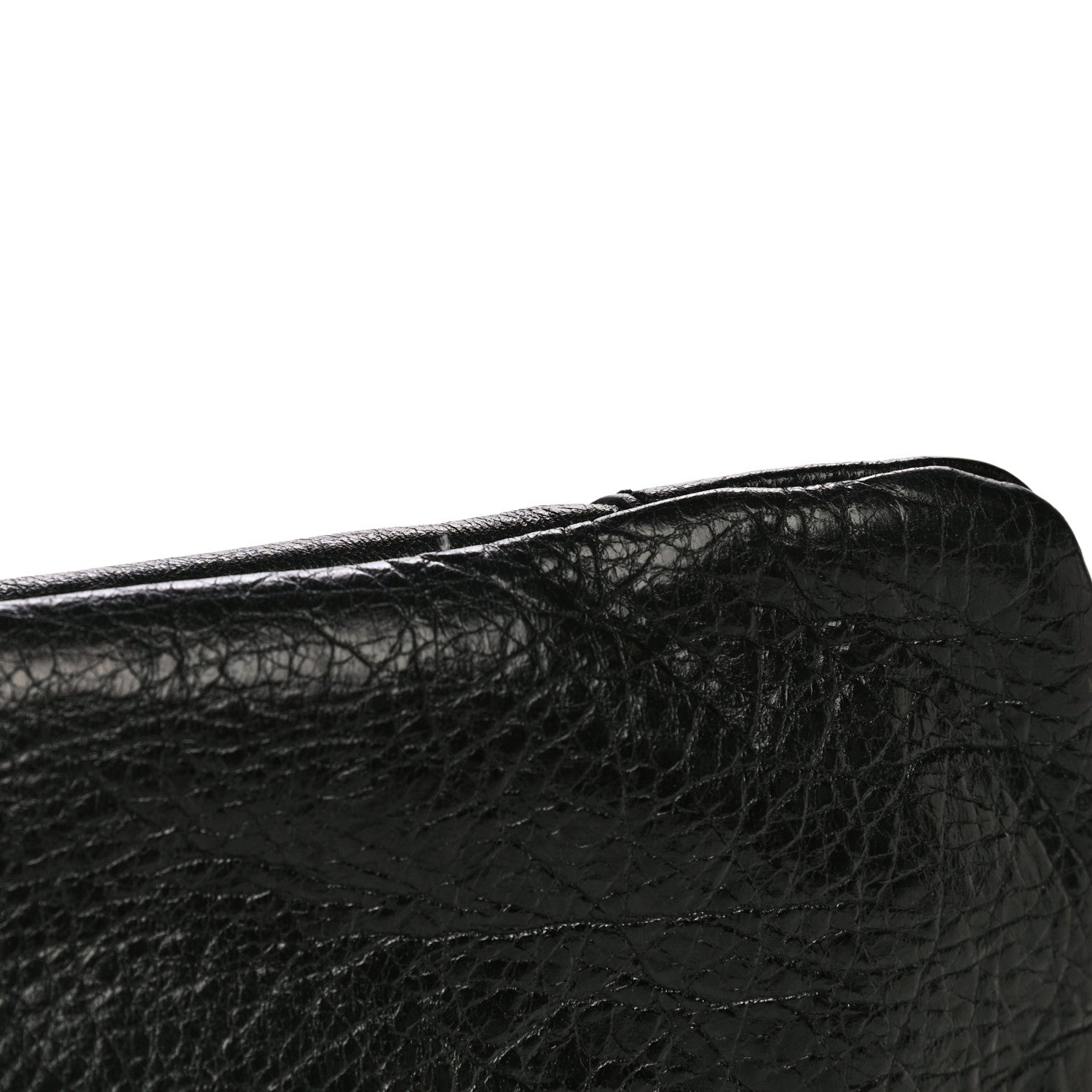 Balenciaga Agneau Giant 12 Gold Hardware Envelope Strap Clutch Black 9 of 9