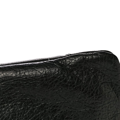 Balenciaga Agneau Giant 12 Gold Hardware Envelope Strap Clutch Black 9 of 9
