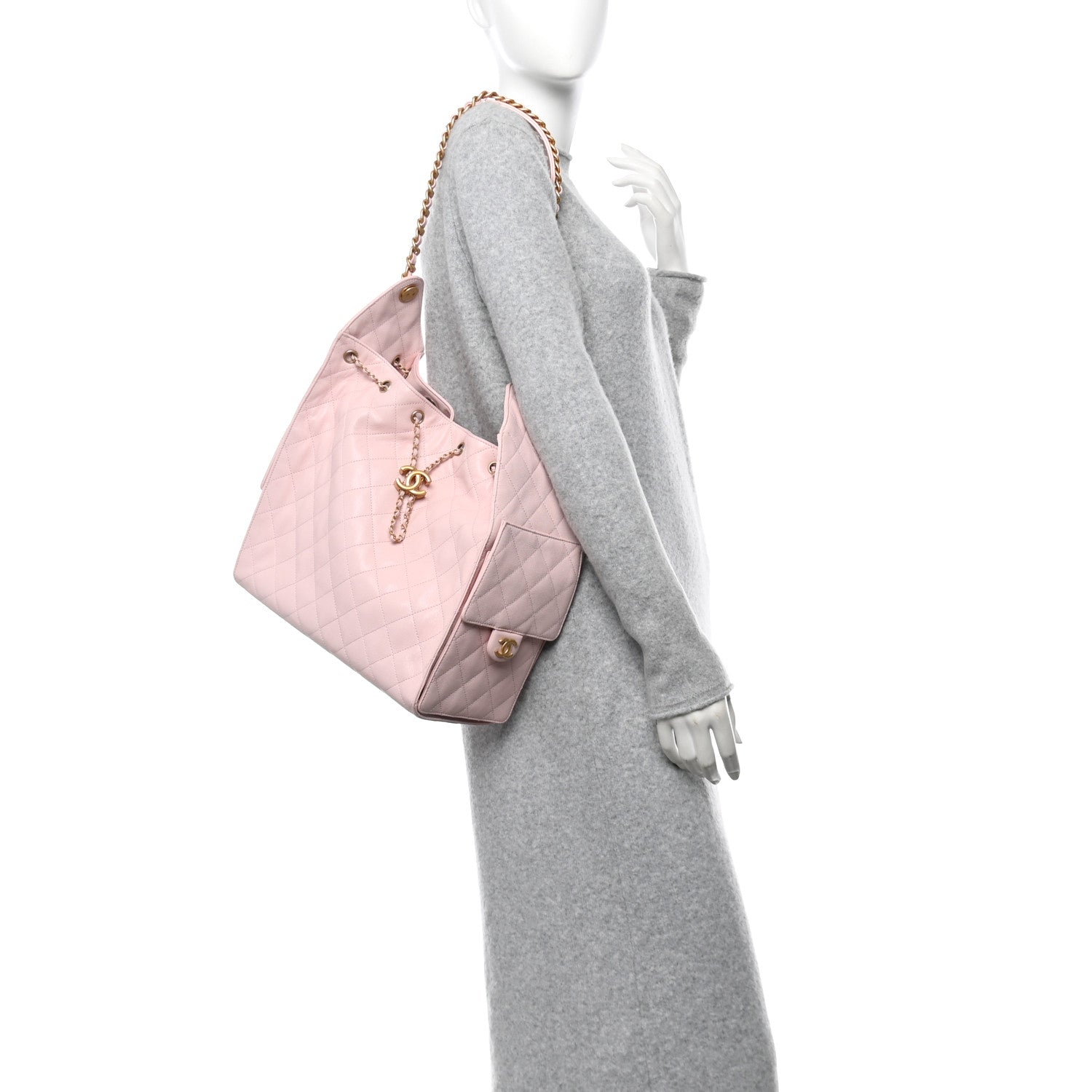 Chanel Caviar Quilted Medium Chanel 25 Handbag Light Pink 2 of 12