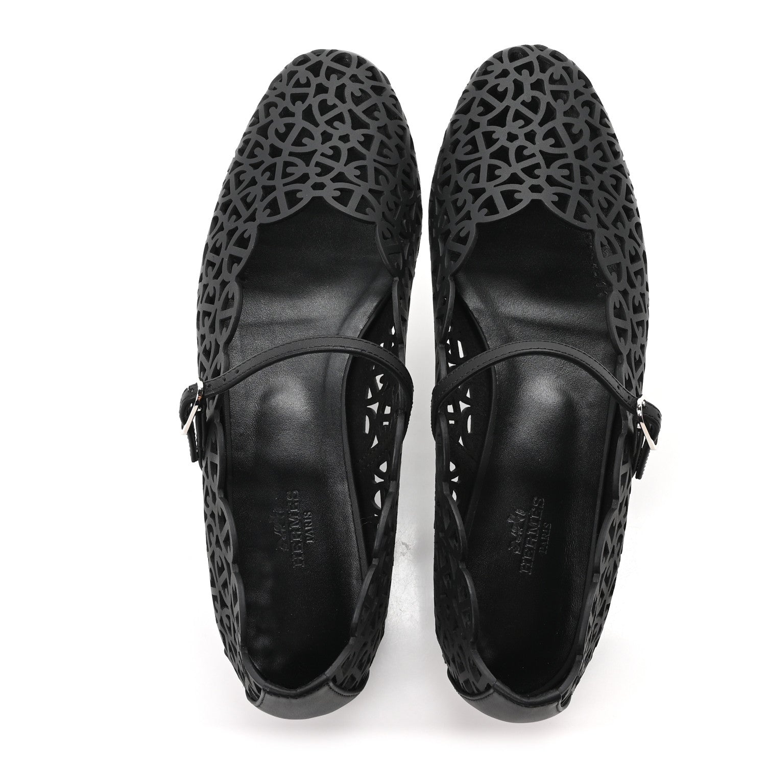 Hermes Calfskin Meli Ballet Flats 39 Black 2 of 10