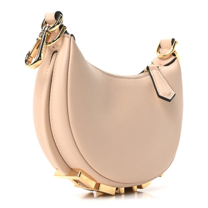 Fendi Vitello Grace Matte Nano Fendigraphy Hobo Charm Light Rose 3 of 10