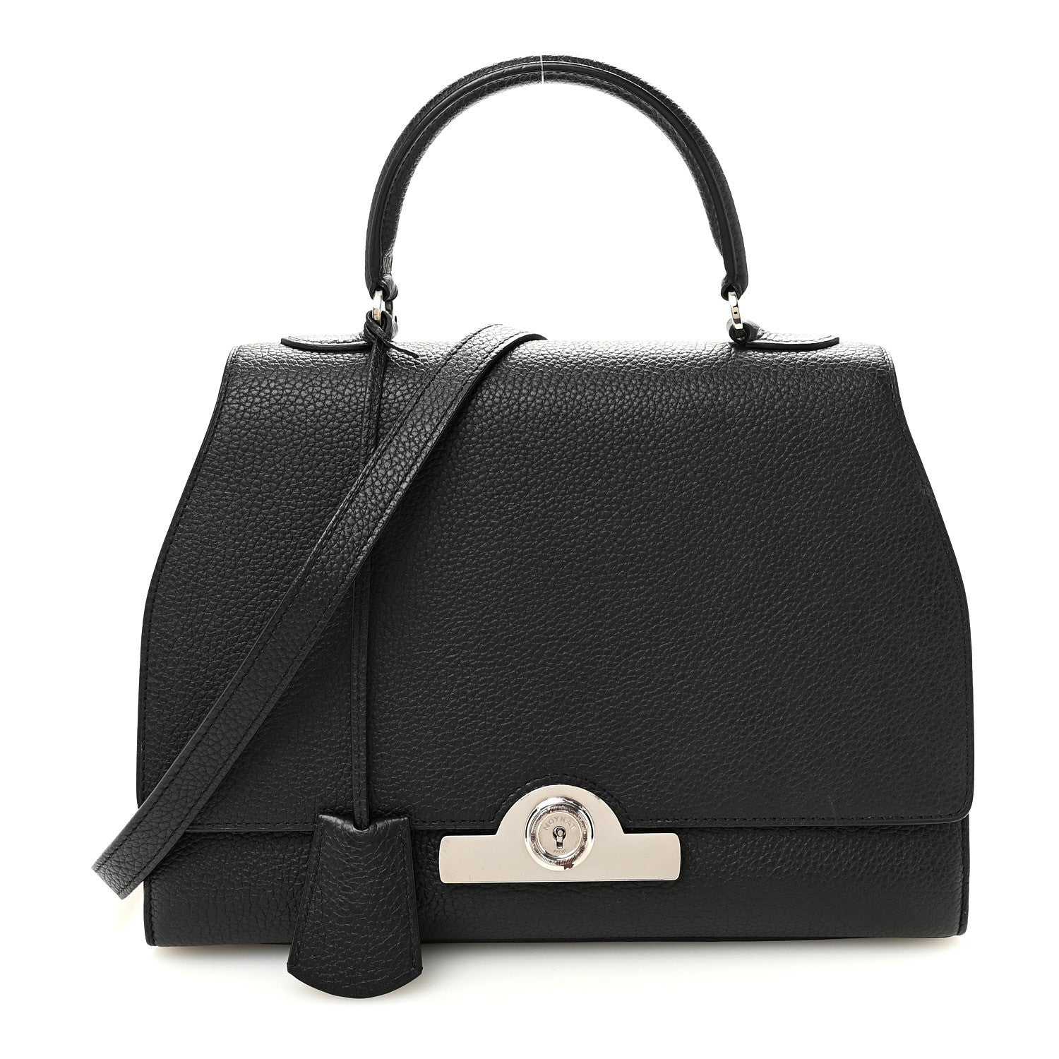Moynat Taurillon Blush Rejane MM Black 1 of 9