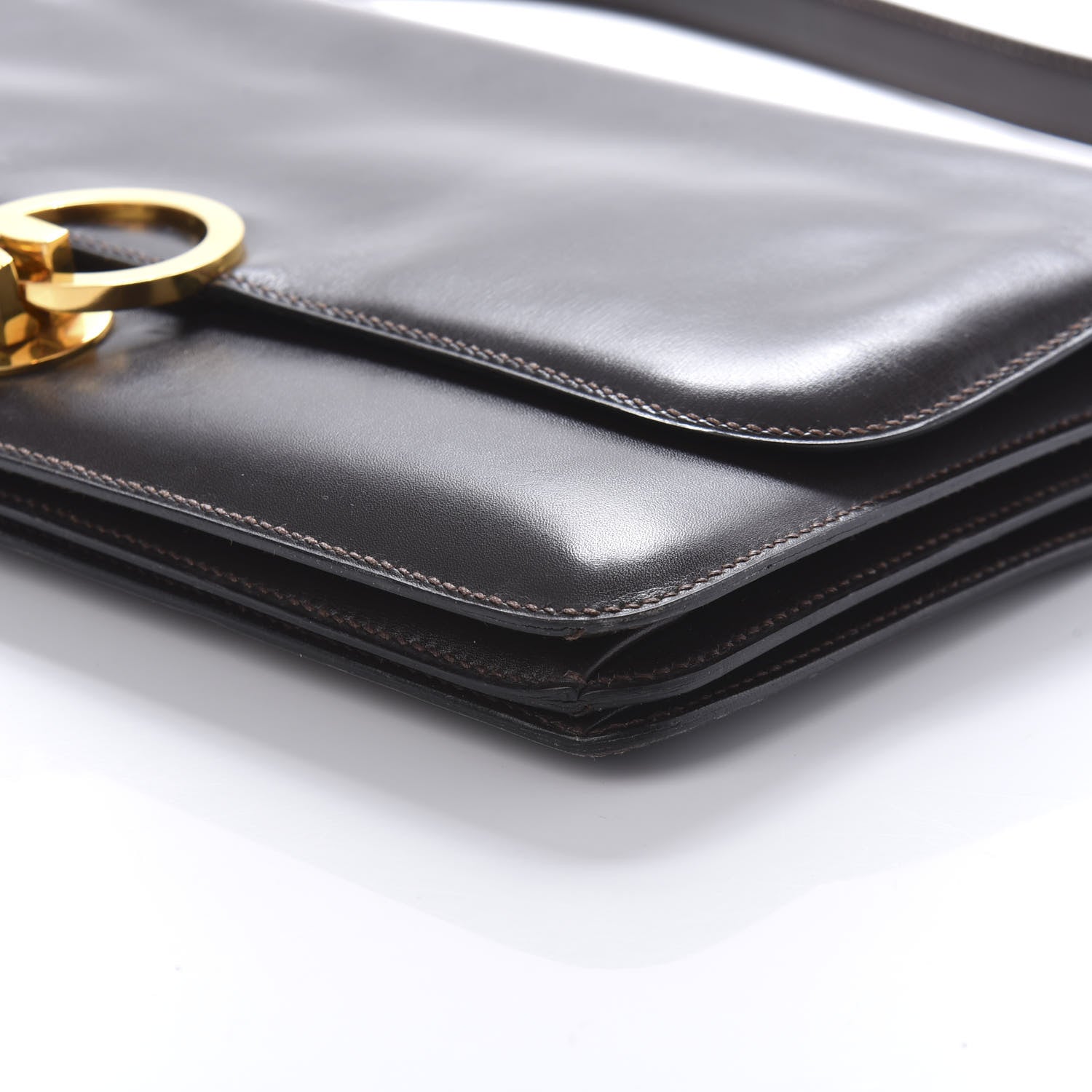 Hermes Box Sac Boutonniere Chocolate 7 of 11