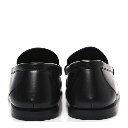Saint Laurent Calfskin Penny Loafers 39 Black 6 of 10