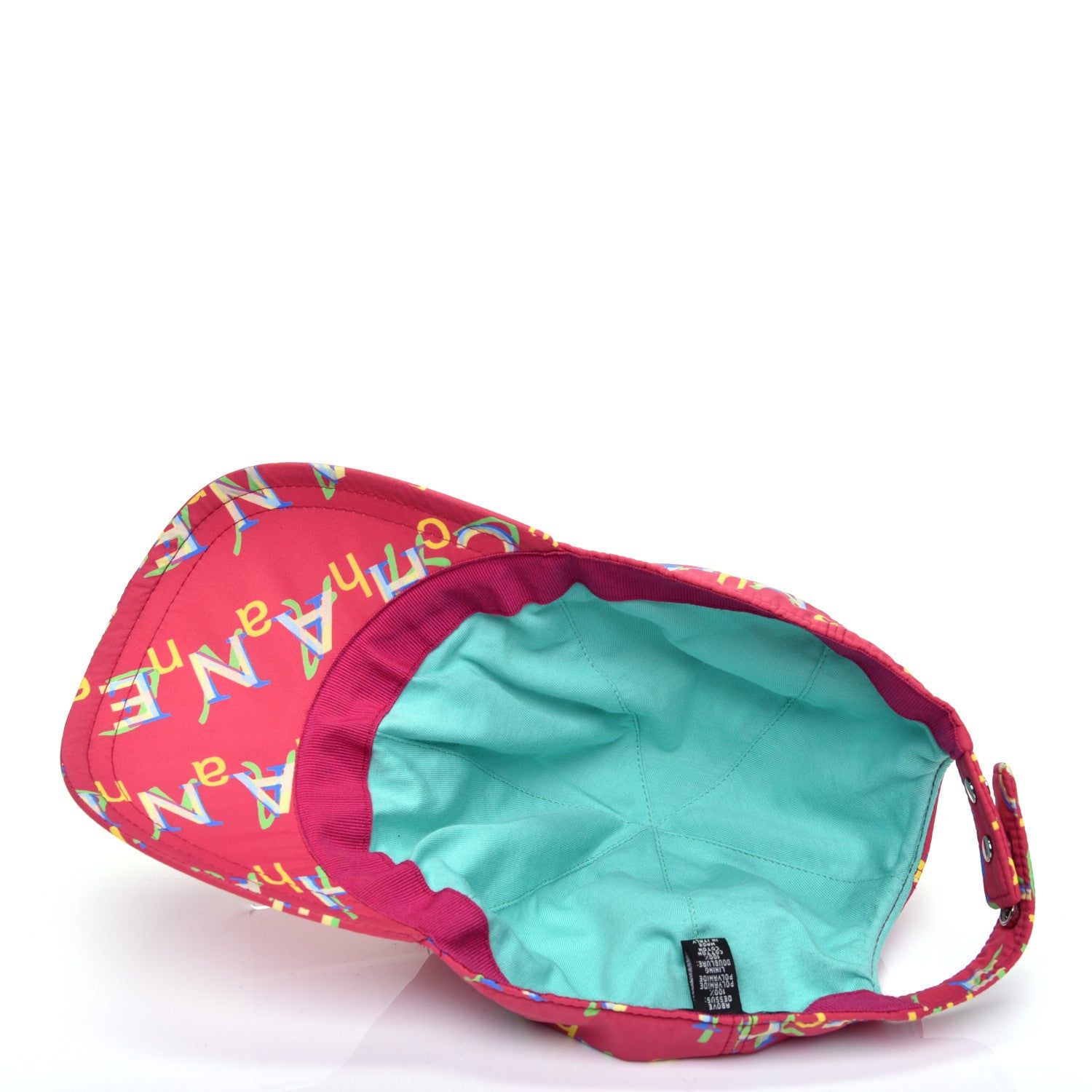 Chanel Nylon Logo Cap Hat Fuchsia 6 of 7