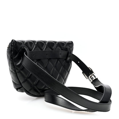 Chanel Calfskin Quilted Waist Belt Bag Black 2 of 10