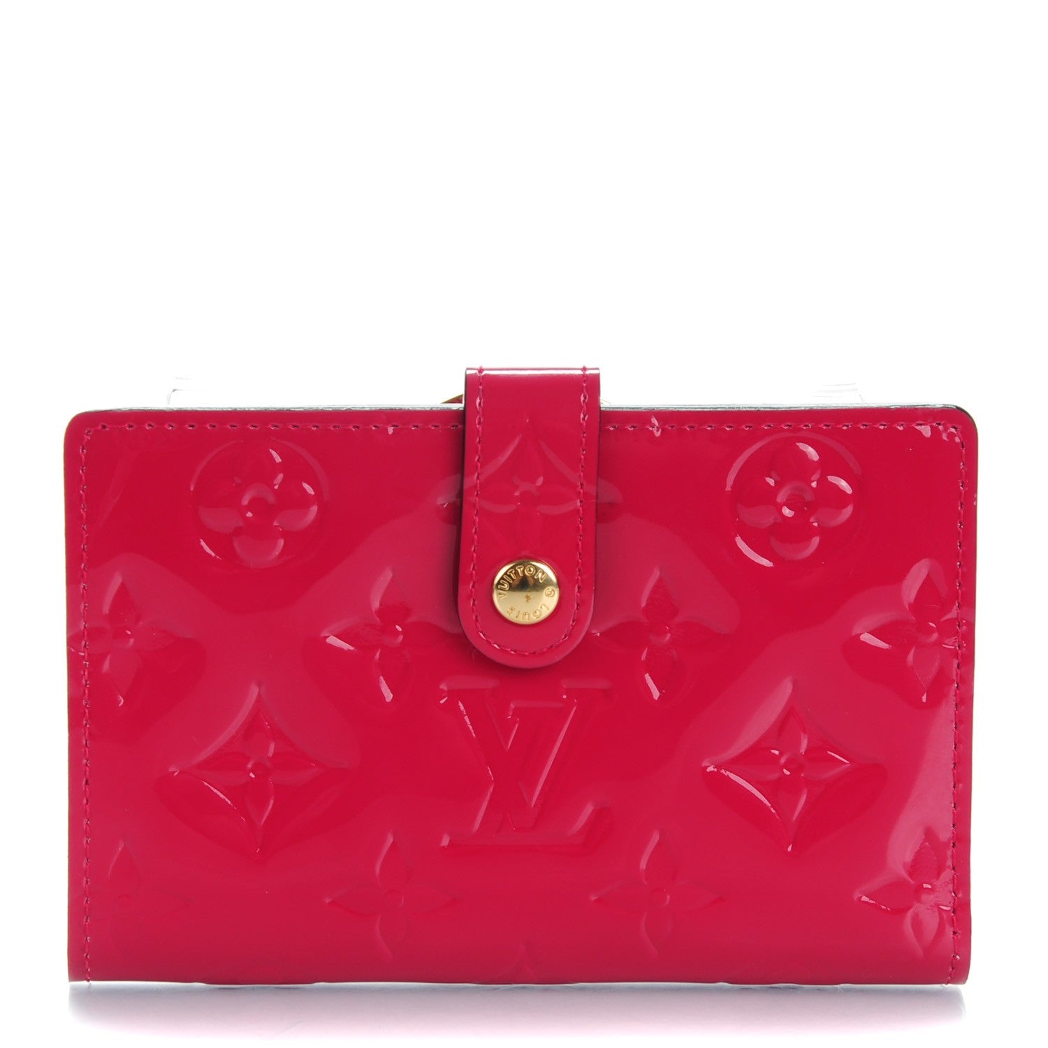 Louis Vuitton Vernis French Purse Wallet Rose Indien 1 of 8