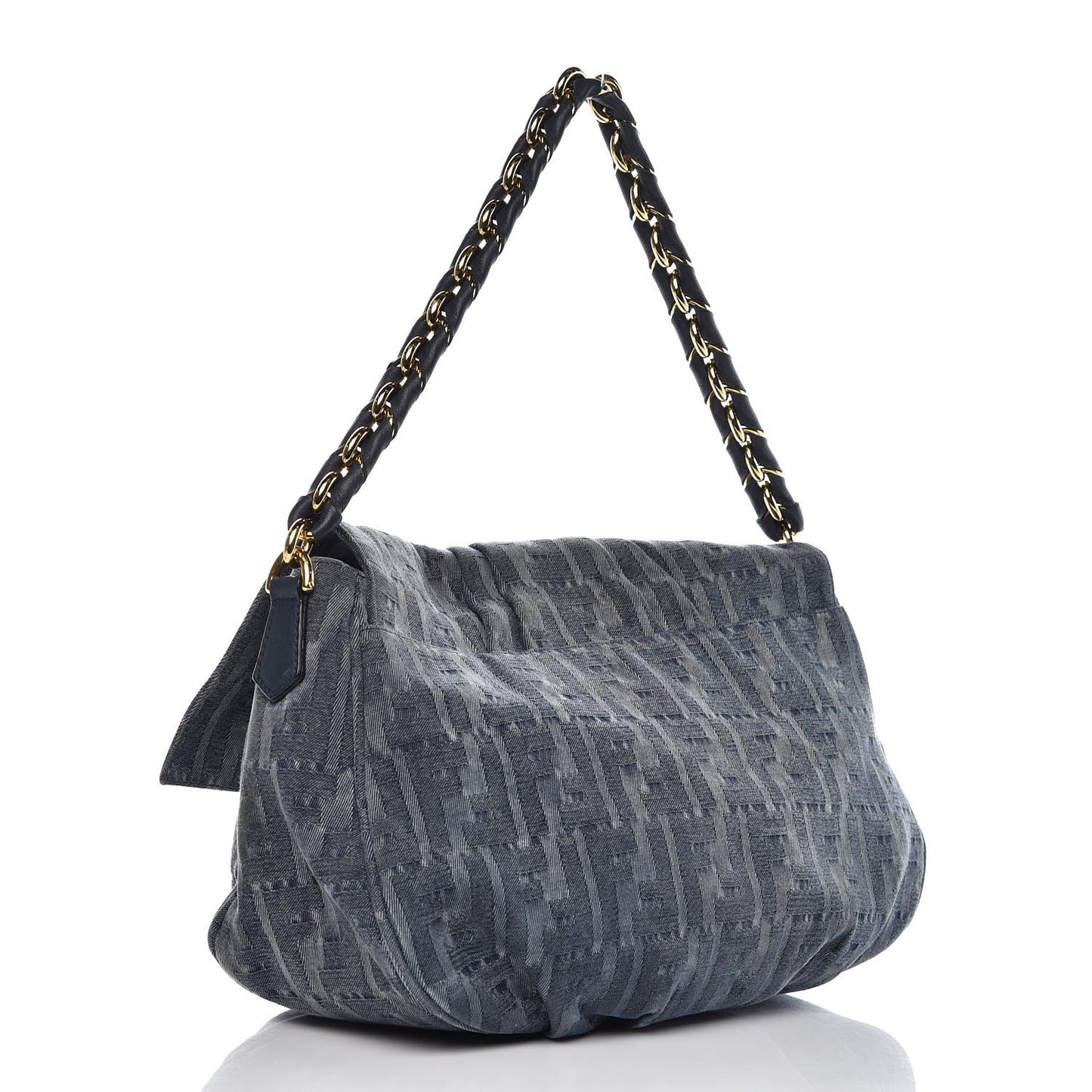 Denim Zucca Mia Shoulder Flap Blue