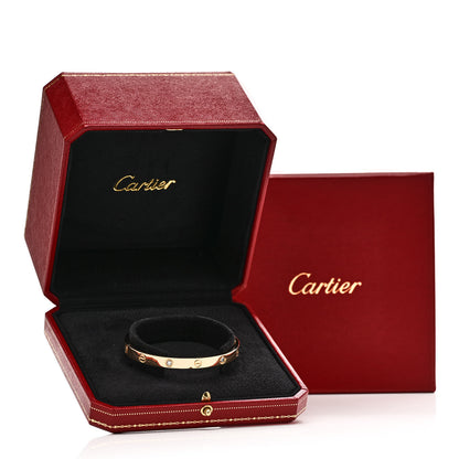 Cartier 18K Yellow Gold 4 Diamond LOVE Bracelet 18 8 of 8