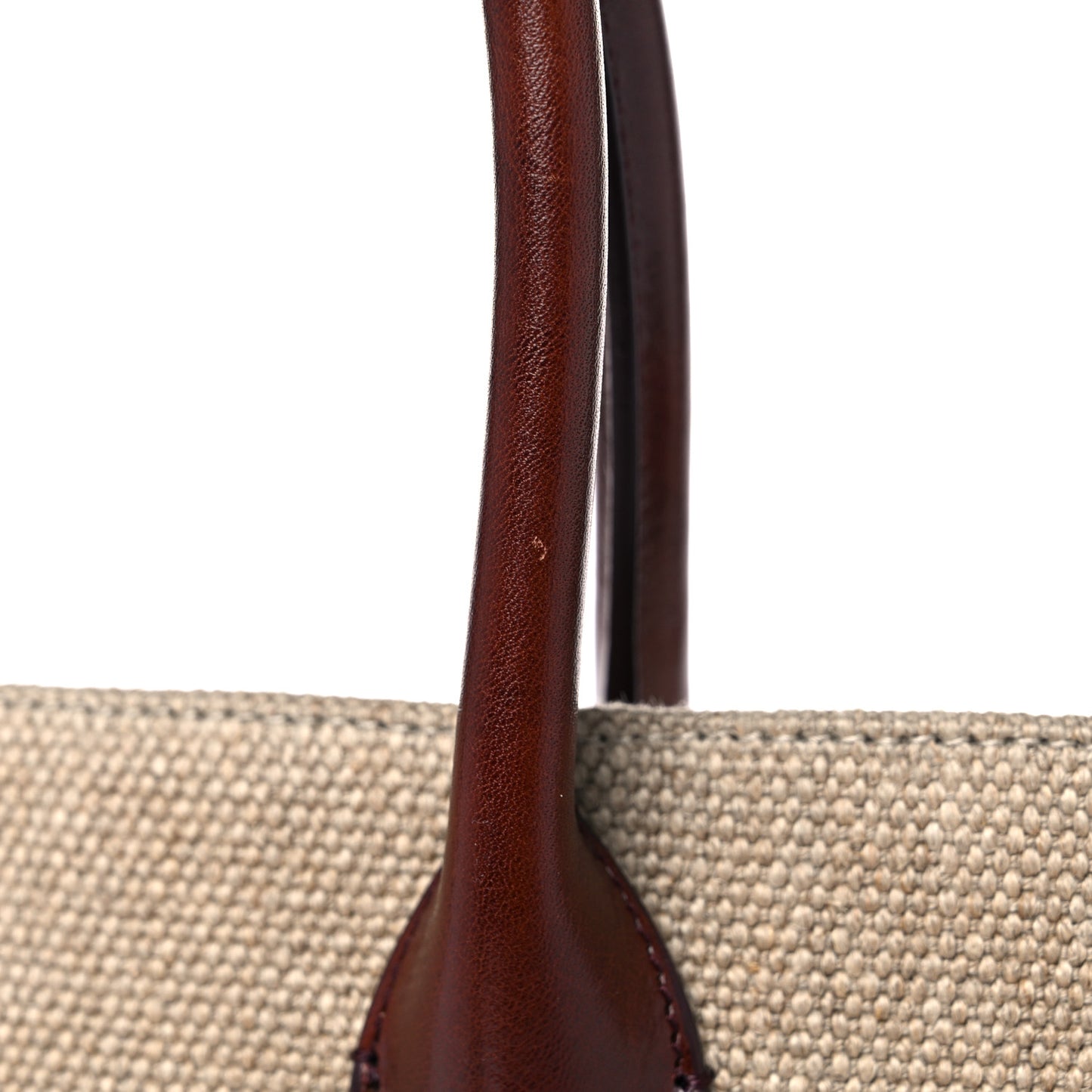 Linen Calfskin Rive Gauche Tote Natural