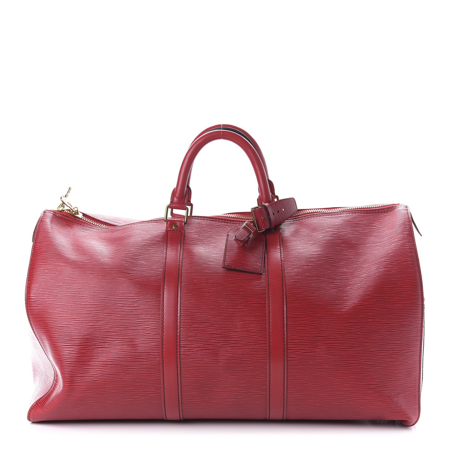 Louis Vuitton Epi Keepall 50 Castillan Red 1 of 9