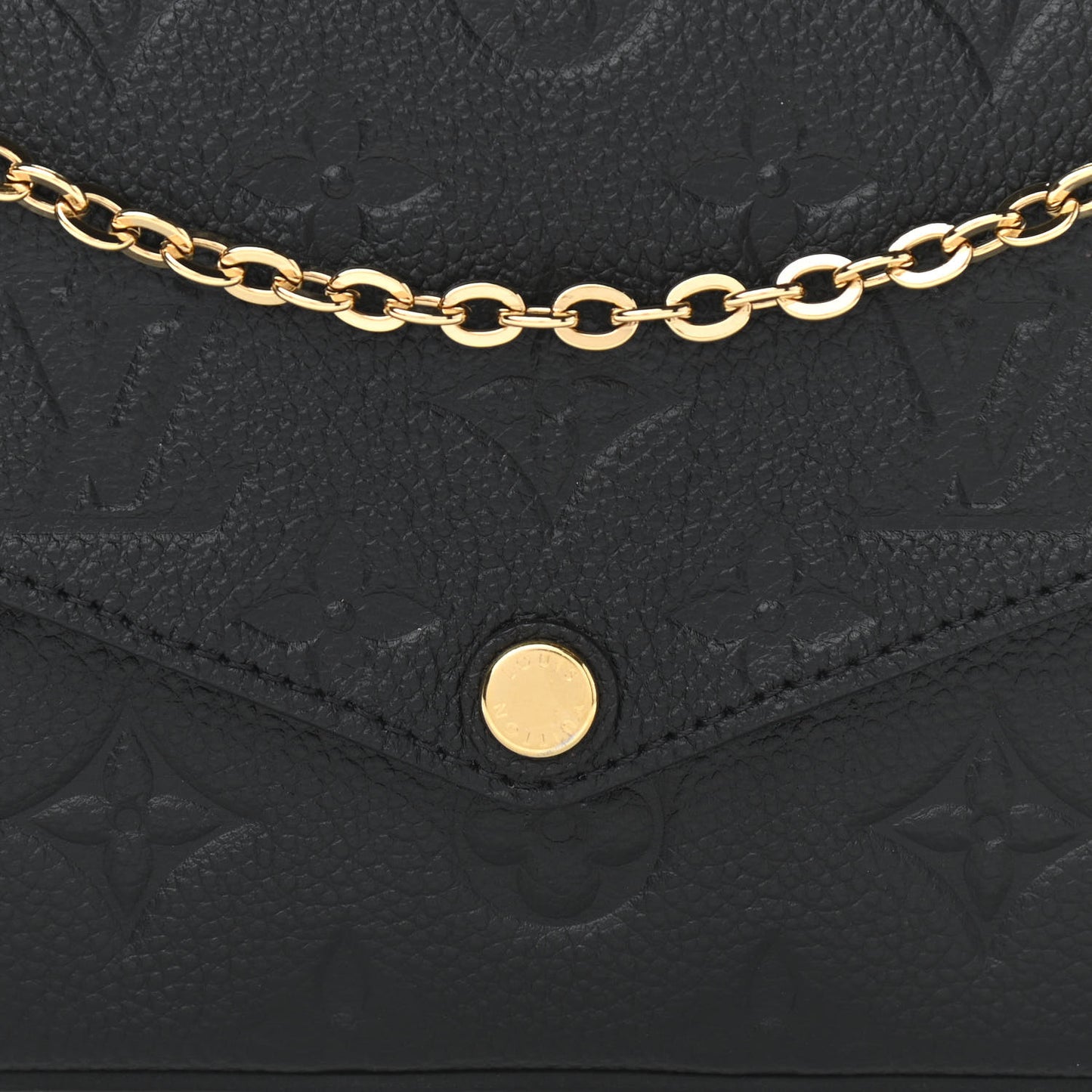 Empreinte Pochette Felicie Chain Wallet Black