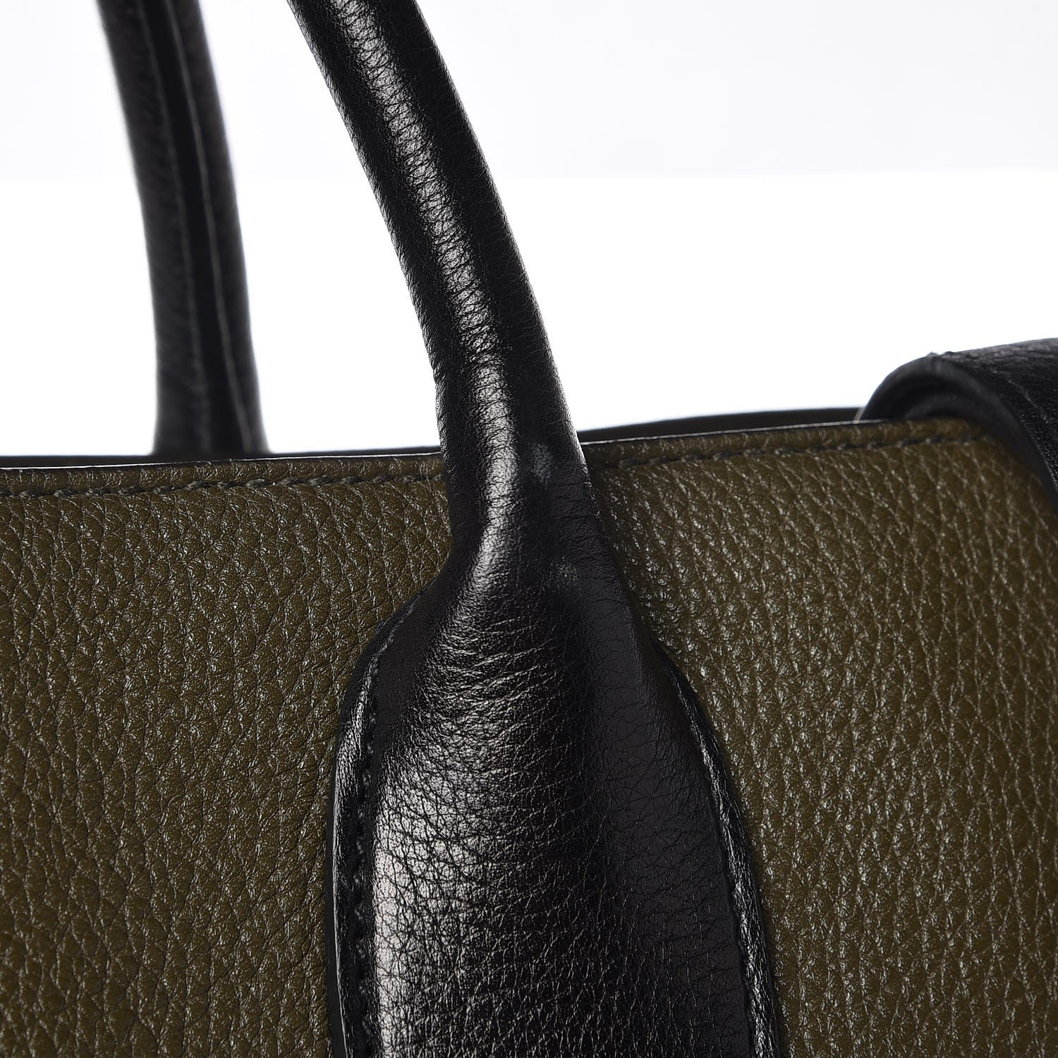 Prada Vitello Daino Tote Dark Green 11 of 11