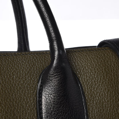 Prada Vitello Daino Tote Dark Green 11 of 11