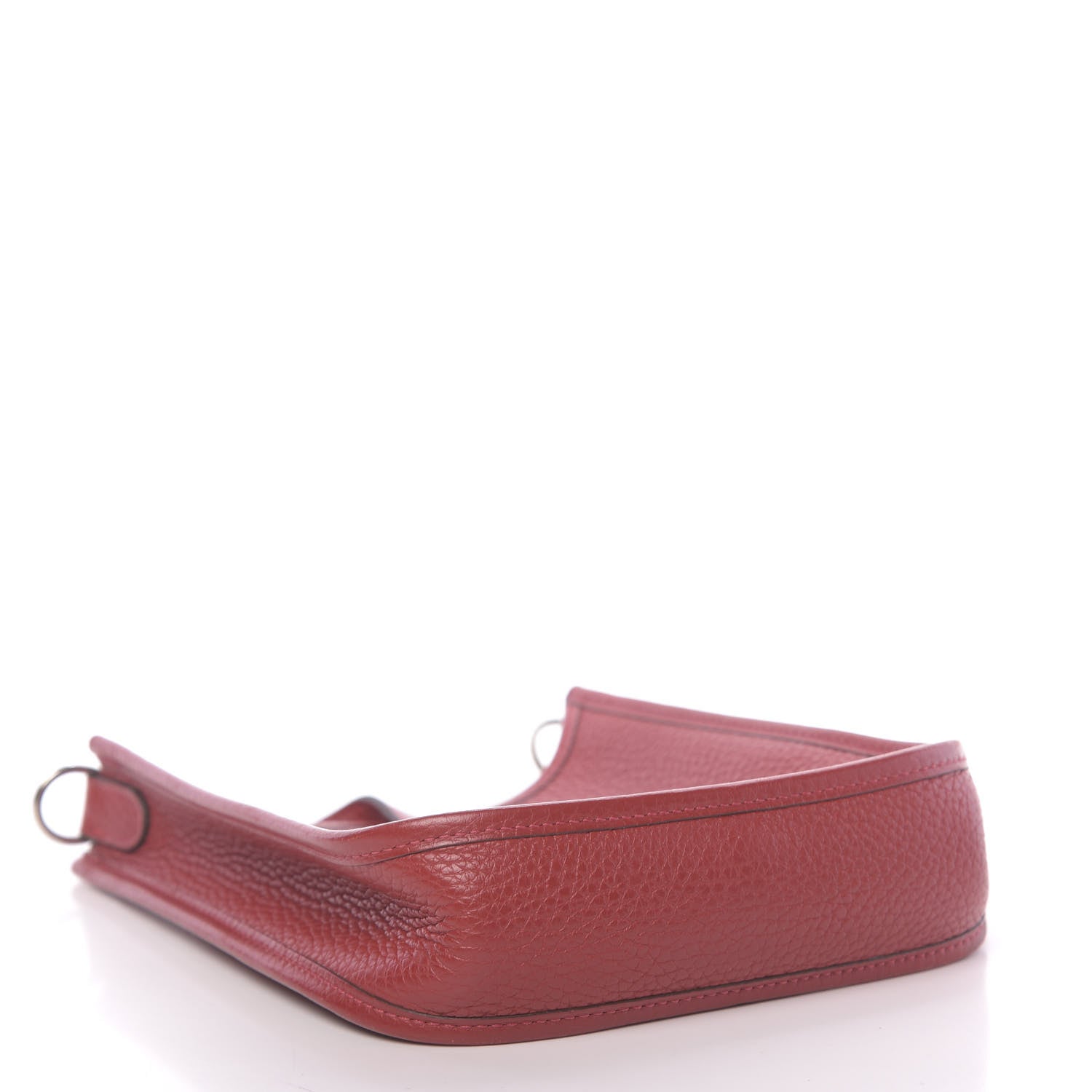 Hermes Taurillon Clemence Amazone Evelyne TPM Rouge Casaque Etain 4 of 12