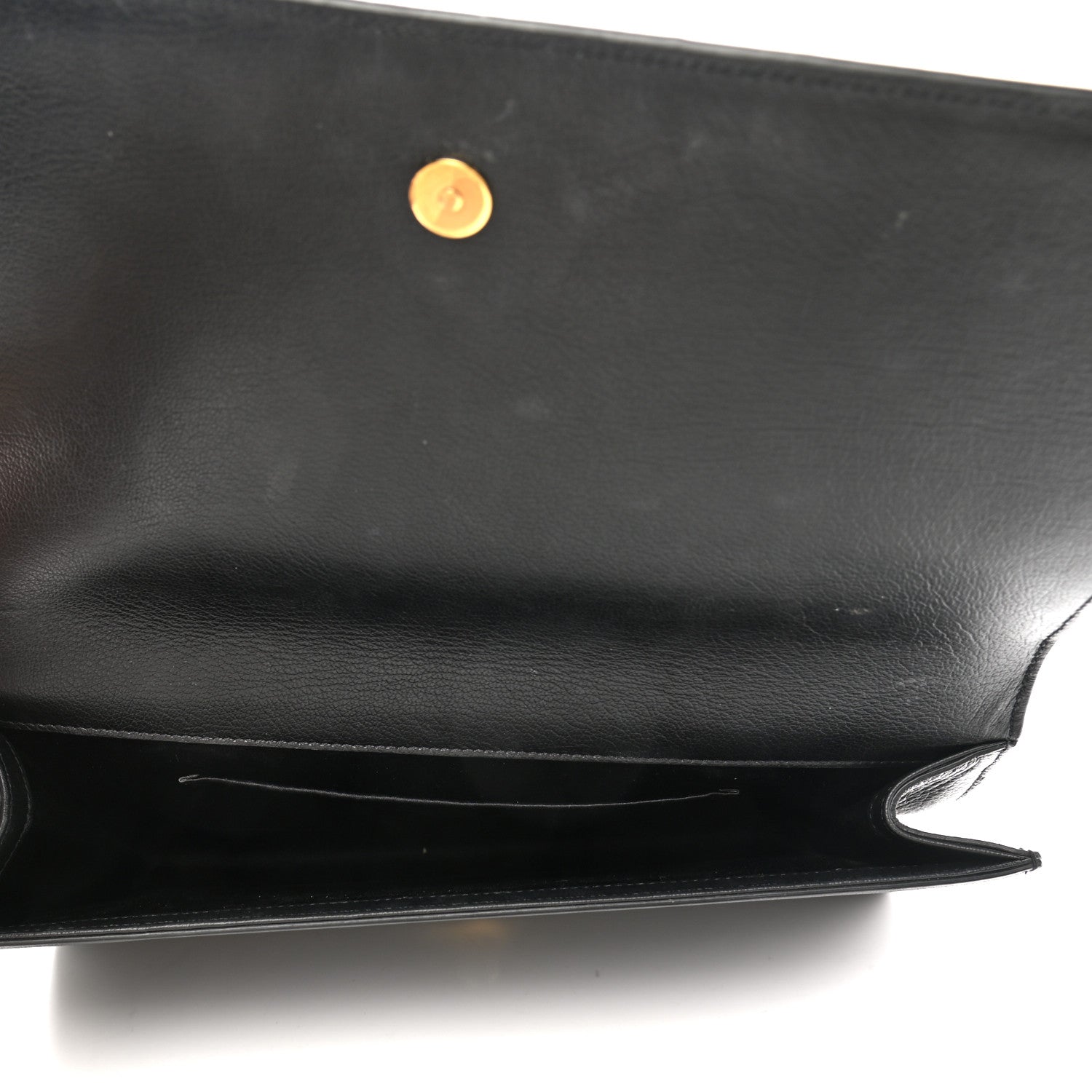 Saint Laurent Calfskin Monogram Large Belle De Jour Clutch Black 4 of 6