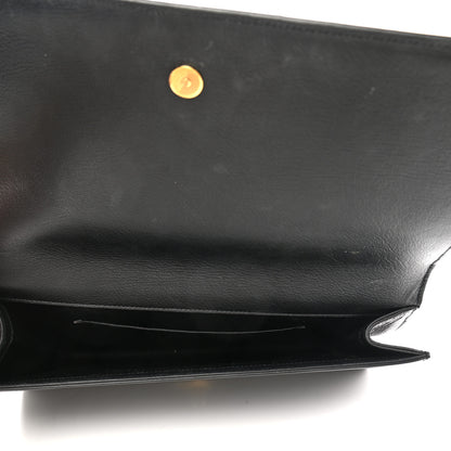 Saint Laurent Calfskin Monogram Large Belle De Jour Clutch Black 4 of 6