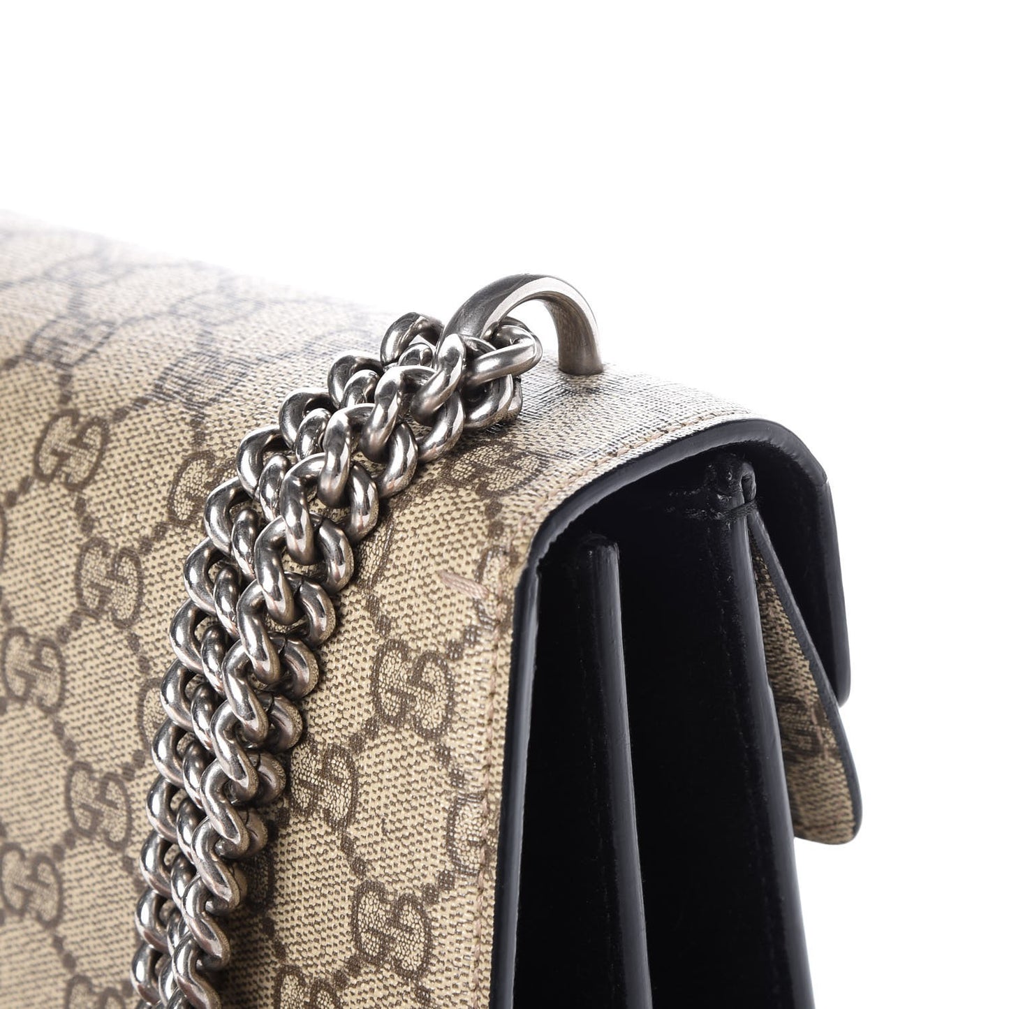 GG Supreme Monogram Small Dionysus Shoulder Bag Black