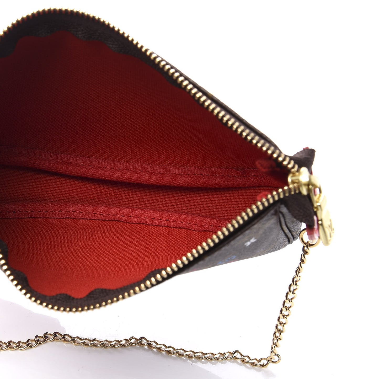 Monogram 2020 Christmas Animation Bumper Cars Mini Pochette Accessories Coquelicot