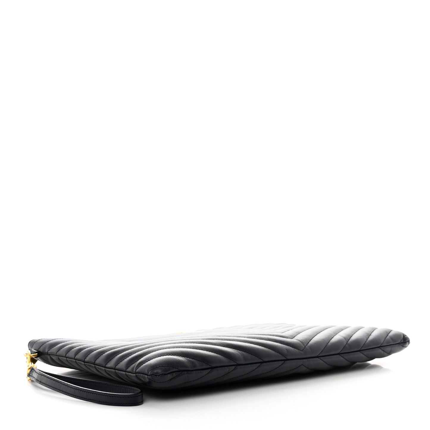 Calfskin Matelasse Monogram Cassandre Tablet Pouch Marine