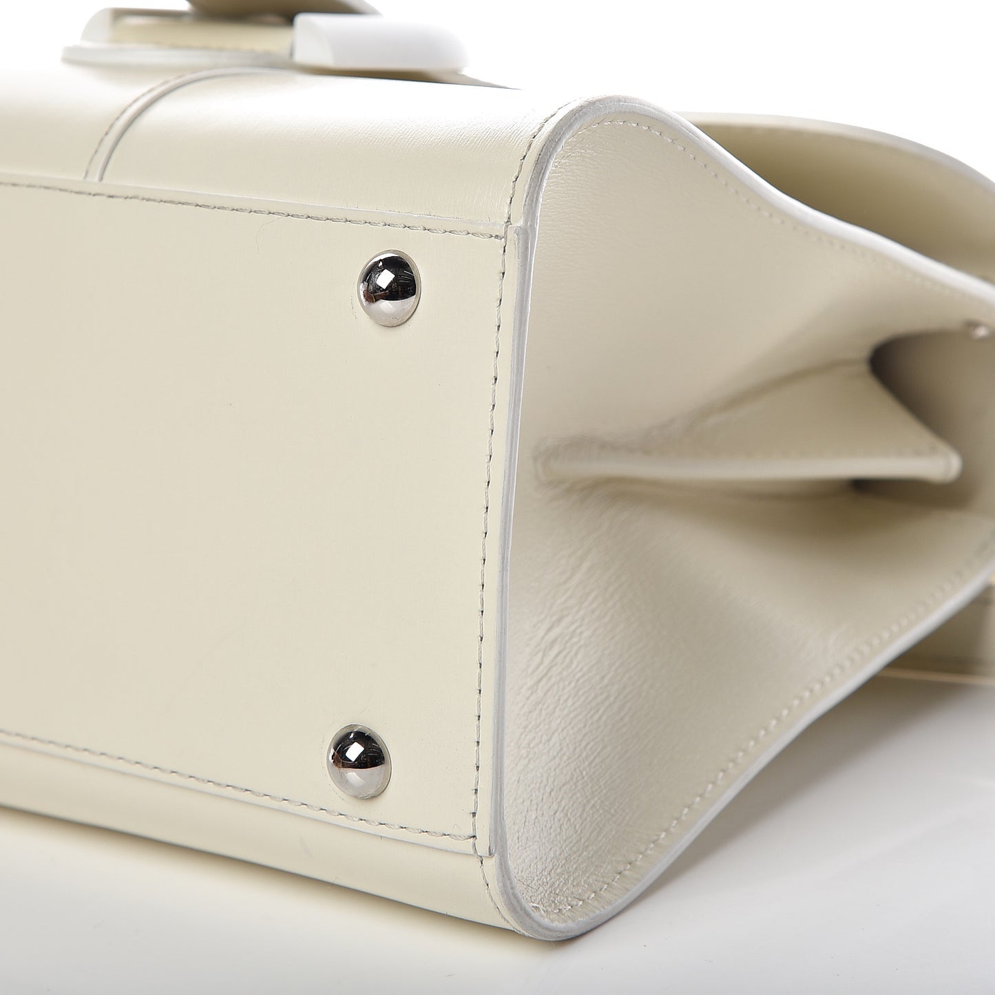 Calfskin Mini Brillant Satchel Ivory