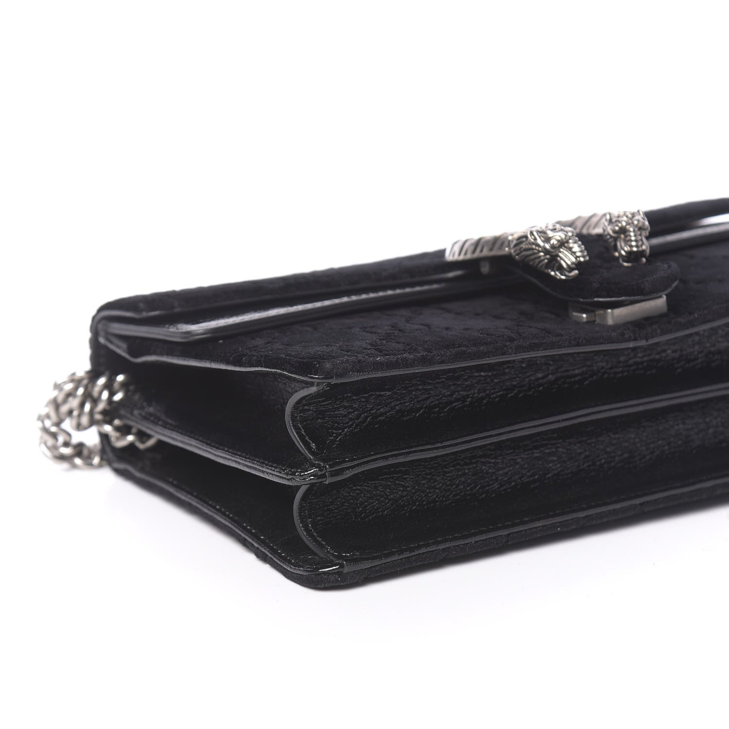 Gucci Velvet GG Monogram Small Dionysus Shoulder Bag Black 8 of 10