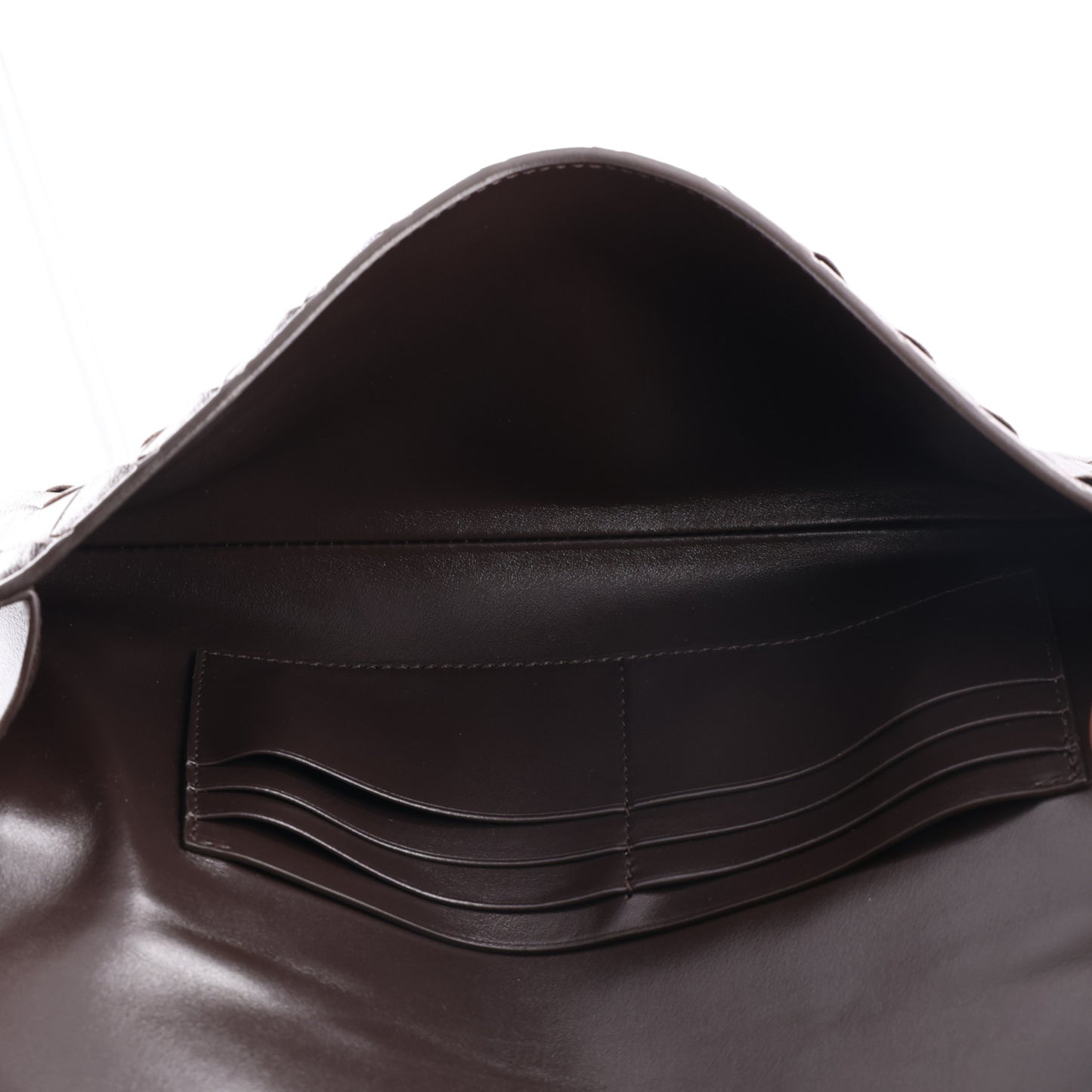 Nappa Intrecciato Long Andiamo Top Handle Clutch Fondant