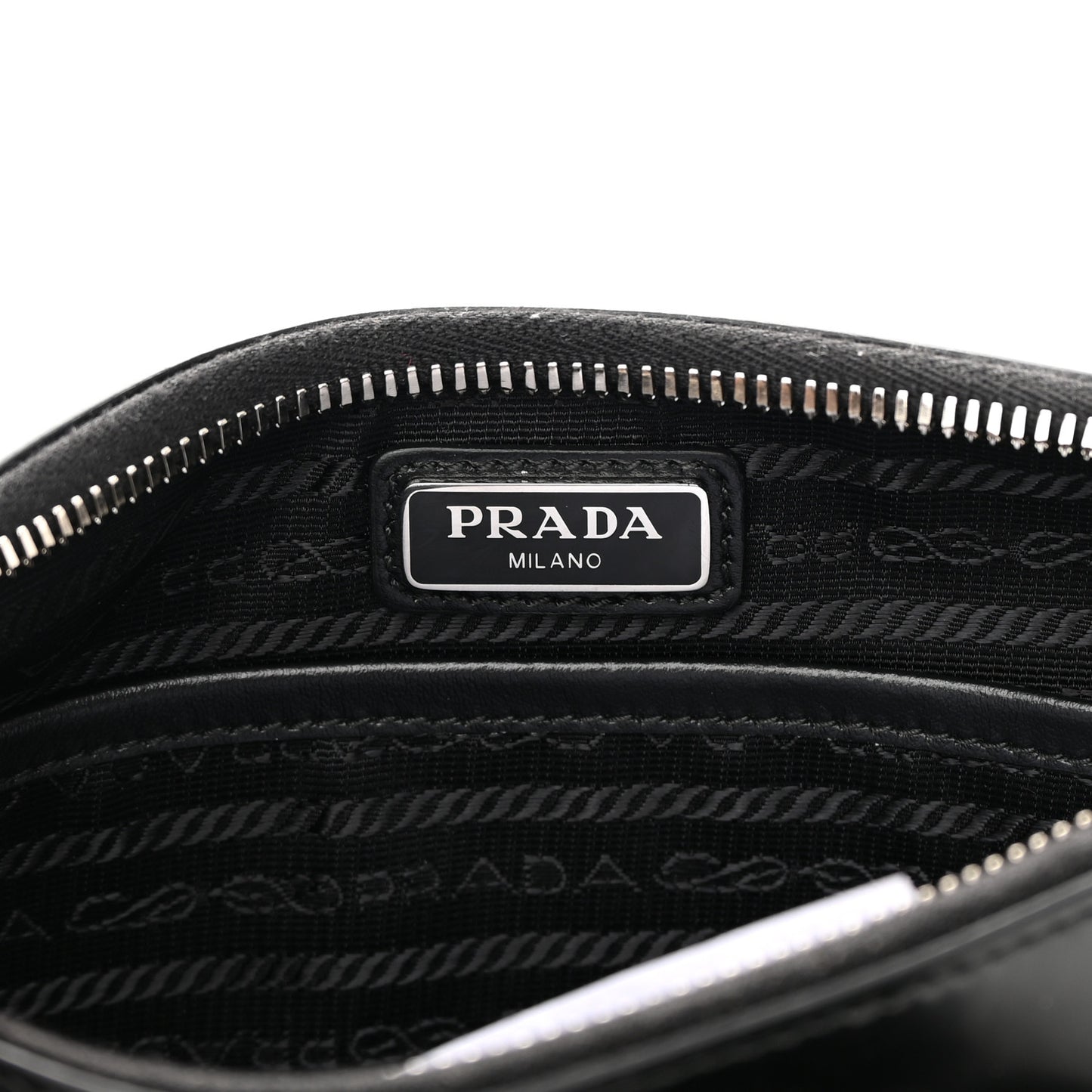 Spazzolato Pocket Pouch Shoulder Bag Black
