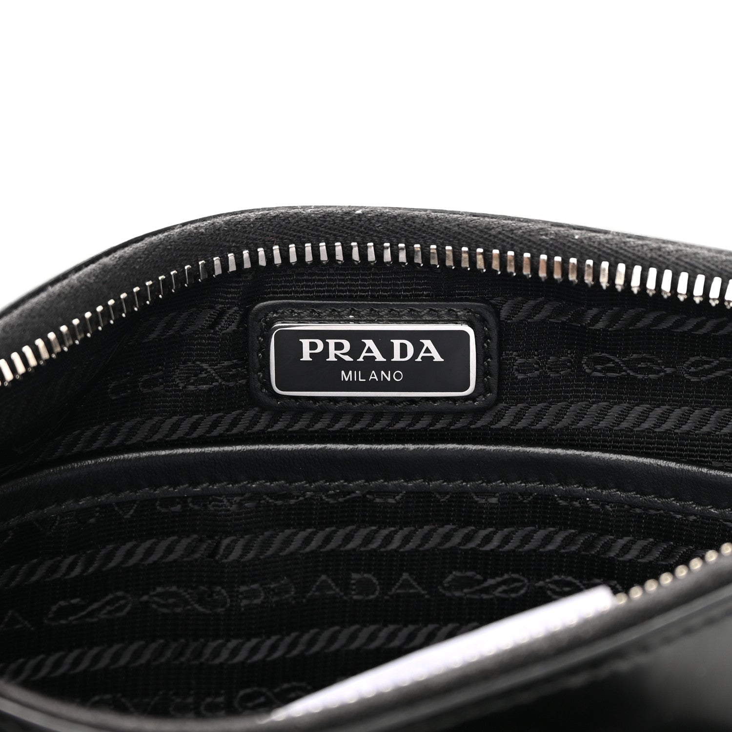 Prada Spazzolato Pocket Pouch Shoulder Bag Black 6 of 12