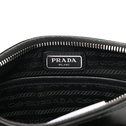 Prada Spazzolato Pocket Pouch Shoulder Bag Black 6 of 12