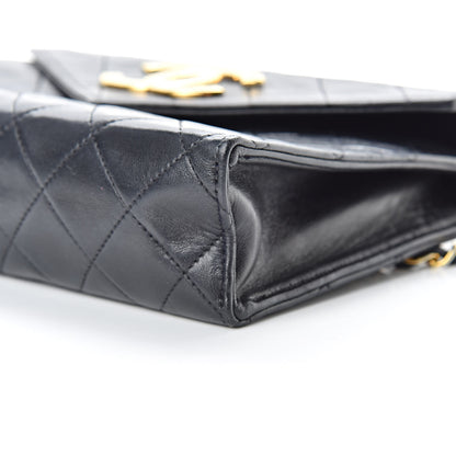 Chanel Lambskin Quilted Small Single Flap Navy 11 of 14