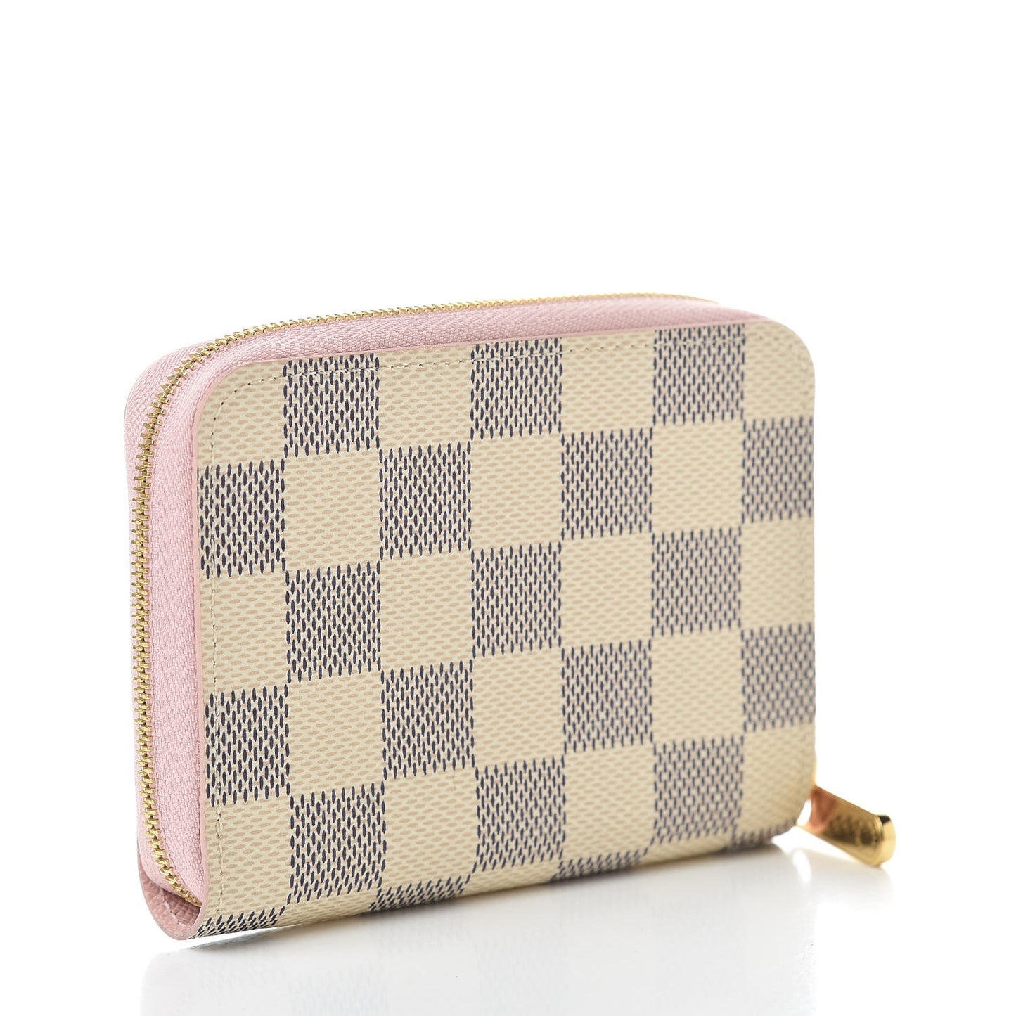Damier Azur Zippy Coin Purse Rose Ballerine