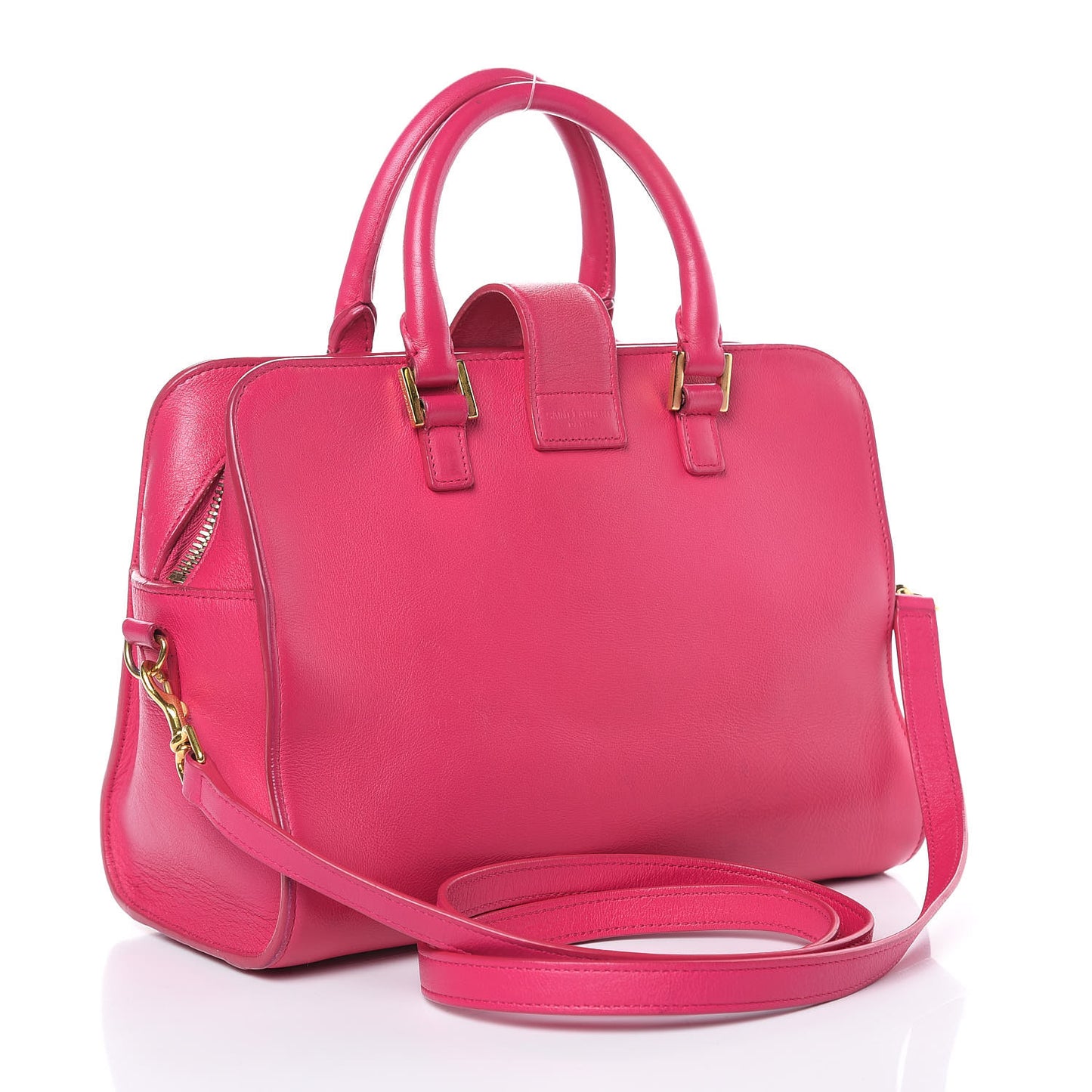 Calfskin Monogram Baby Cabas Fuchsia