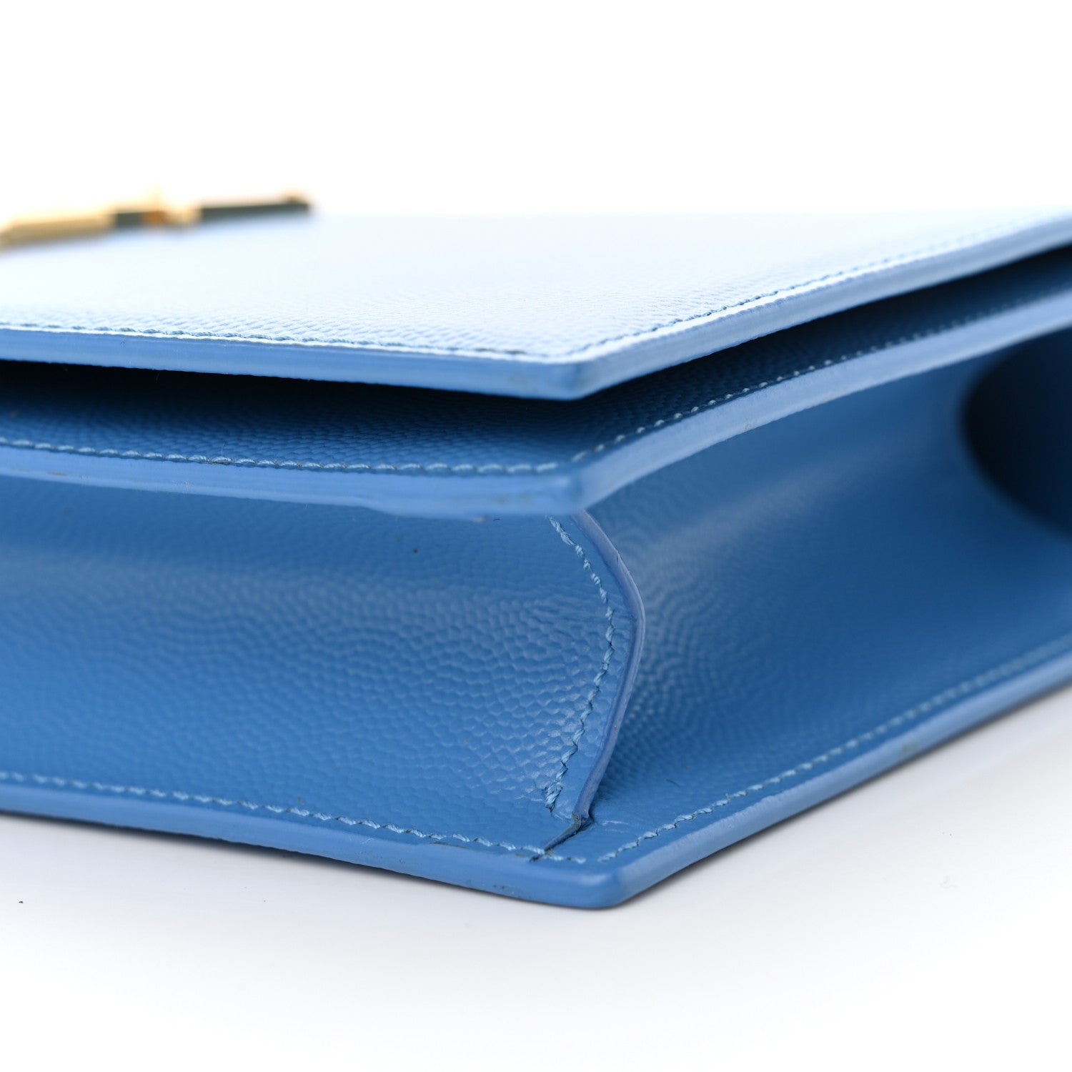Saint Laurent Grain De Poudre Classic Kate Monogram Clutch Blue Clair 10 of 11