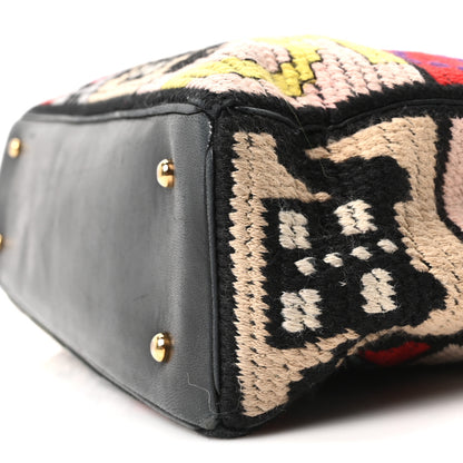 Chanel Needlepoint Precious Symbols Shoulder Bag Black 10 of 10