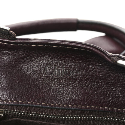 Chloe Grained Calfskin Paddington Tote Burgundy 6 of 10