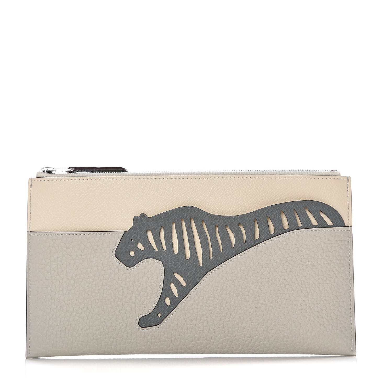 Togo Epsom Rooroo Pouch Craie Vert Amande Gris Pearl