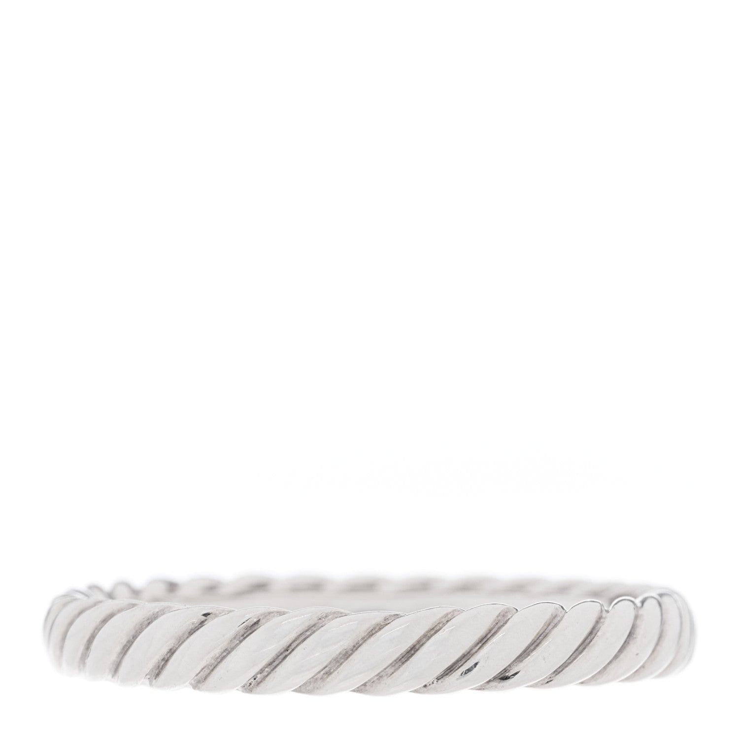 David Yurman Sterling Silver Cable Classics Band Ring 50 5.25 3 of 4