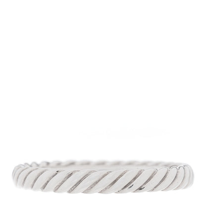 David Yurman Sterling Silver Cable Classics Band Ring 50 5.25 3 of 4