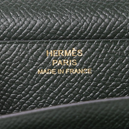Hermes Epsom Bearn Gusset Wallet Vert Anglais 6 of 7