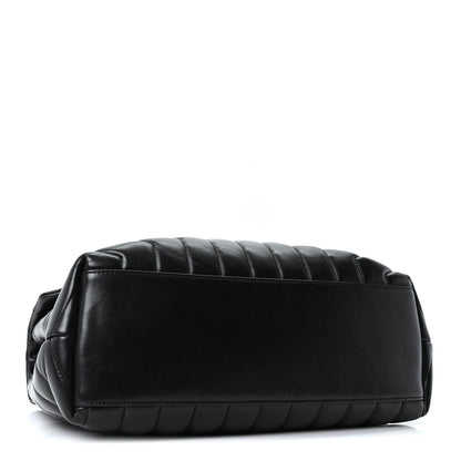 Saint Laurent Calfskin Y Quilted Monogram Medium Loulou Chain Satchel Black 4 of 10
