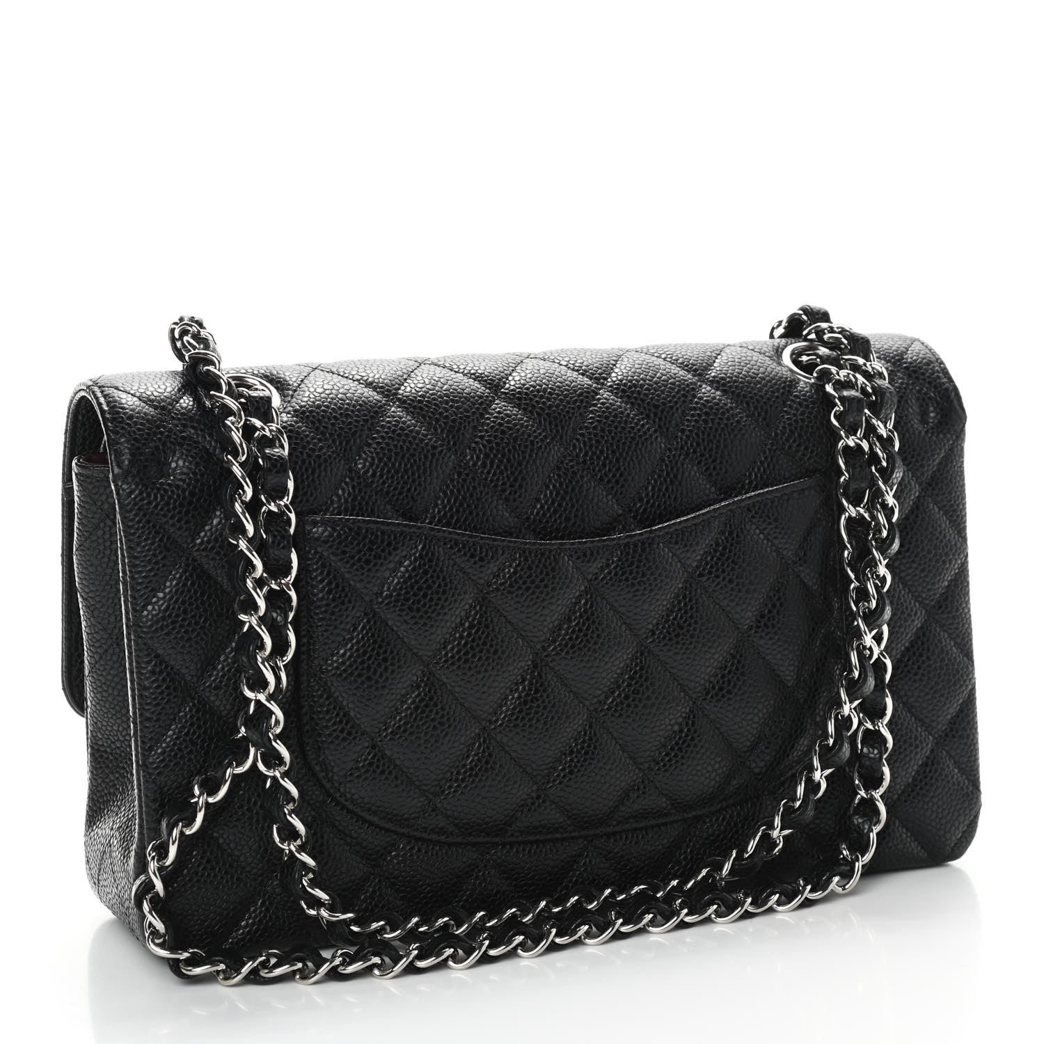 Chanel Caviar Quilted Medium Double Flap Black 2 of 8
