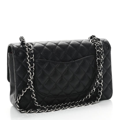 Chanel Caviar Quilted Medium Double Flap Black 2 of 8