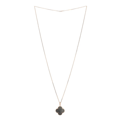 Van Cleef & Arpels 18K Rose Gold Gray Mother of Pearl Magic Alhambra Long Necklace 2 of 4