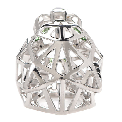 Cartier 18K White Gold Tsavorite Onyx Panthère De Cartier Ring 60 9 4 of 6