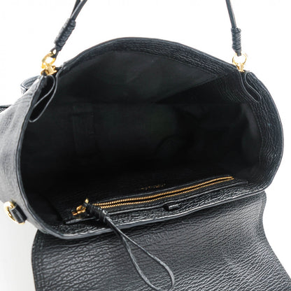 3.1 Phillip Lim 3.1 Textured Calfskin Medium Pashli Satchel Black 5 of 8